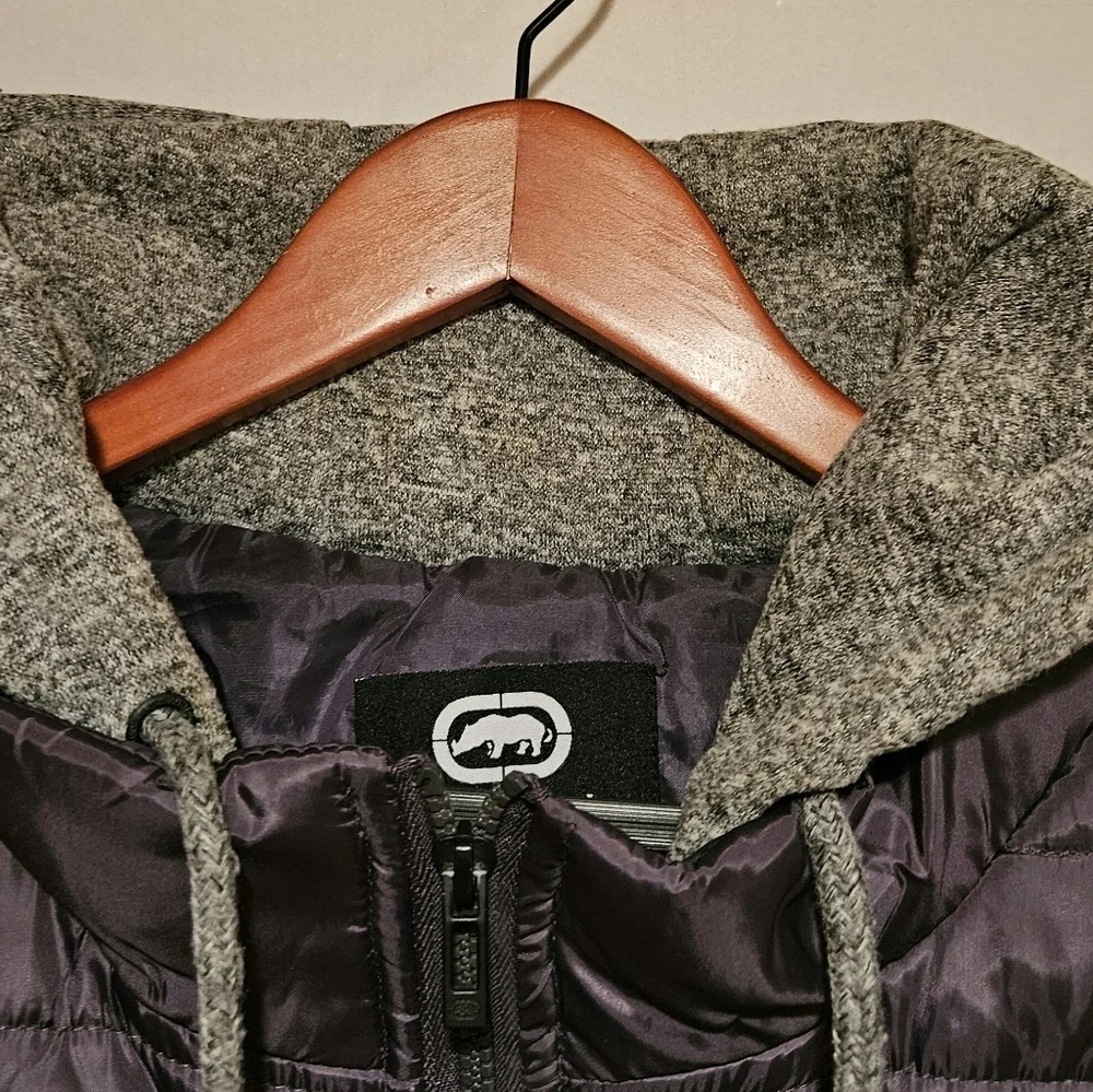 ECKO UNLTD Quilted Vest, Men's, Size 3X, Quilted Vest with Hood - Picture 4 of 8